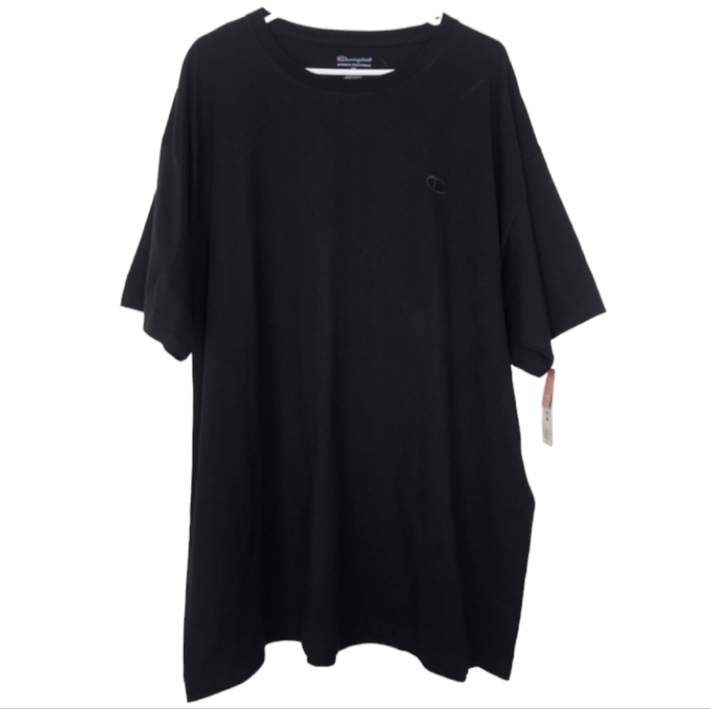Champion Men’s XXL Black T-Shirt Jersey Crew Neck NWT